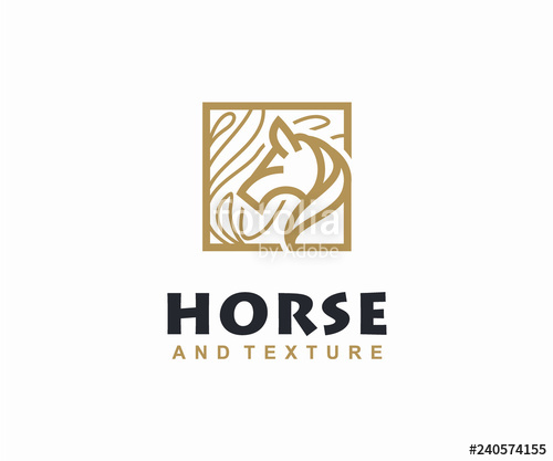 500x417 Horse Or Wood Logo Design Concept, Carpenter Logo Design Template