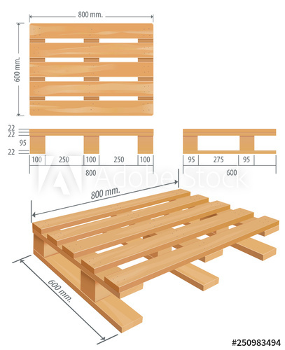 407x500 Middle Wooden Pallet Views