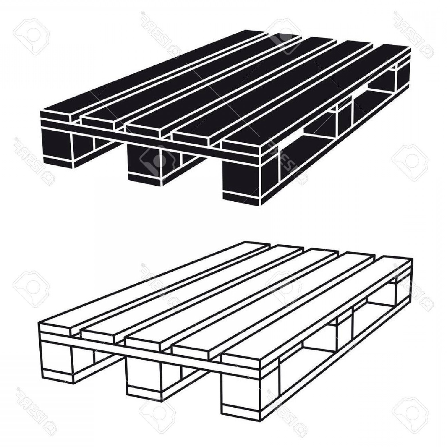 1560x1560 Photostock Vector Wooden Pallet Black Symbol Vector Soidergi