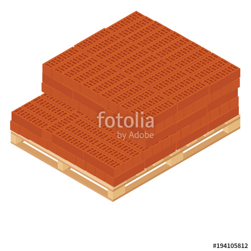 500x500 Wooden Pallet And Bricks Stock Image And Royalty Free Vector