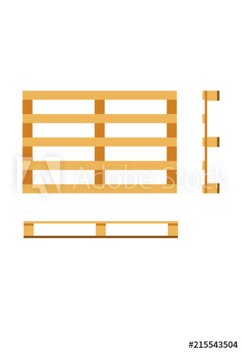 344x500 Vector Wooden Pallet