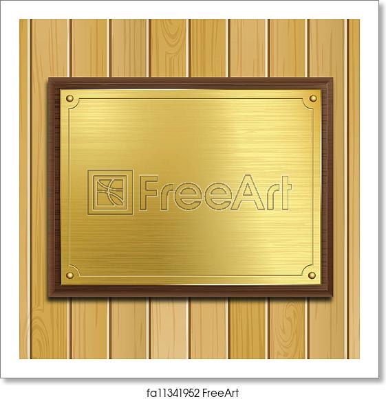 Free Art Print Of Brass Plaque On Wood Panel Backgrou Vector 561x581 Free Art Print Of Brass Plaque On Wood Panel Backgrou Vector