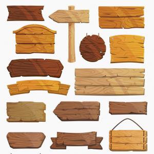 300x300 Wood Plank Isolated On White Background Board Vector Wallkeeper