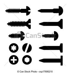 Wood Screw Vector