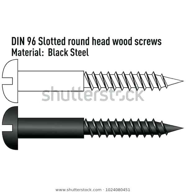 600x620 Black Round Head Wood Screws Gwork
