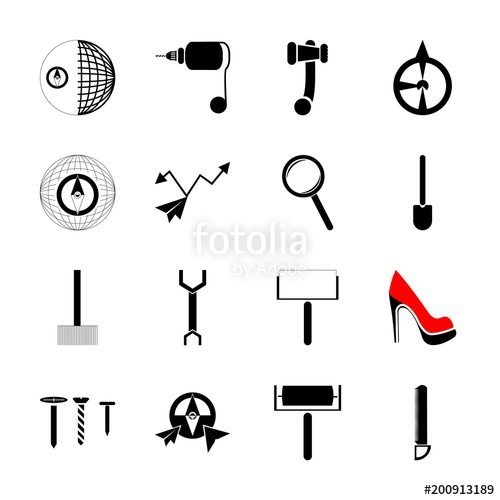 500x500 Icon Instruments And Tools With Wood, Filled, Drilling Screw, Big