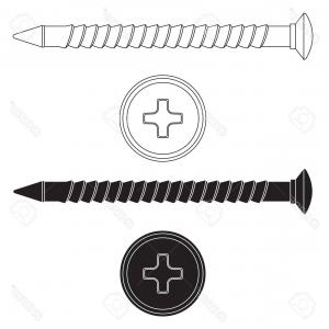 300x300 Icon Of Screw And Nail Vector Clipart Newwaysys