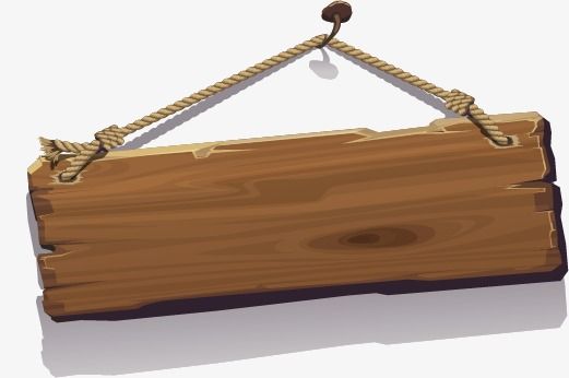 Wood Sign Vector