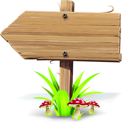 500x499 Vector Wooden Signs Design Elements Free Download