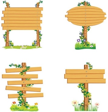 356x368 Wood Sign Vector Free Vector Download