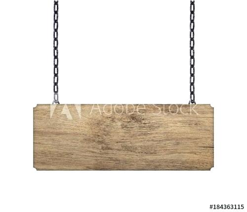 500x431 Hanging Wooden Sign