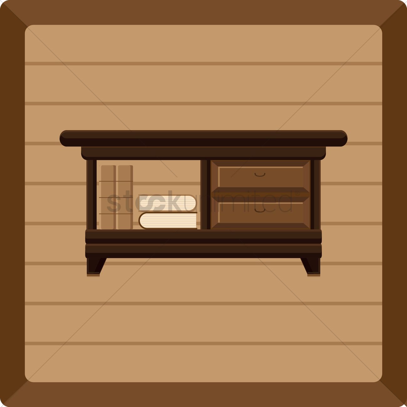 1300x1300 Wooden Table Vector Image