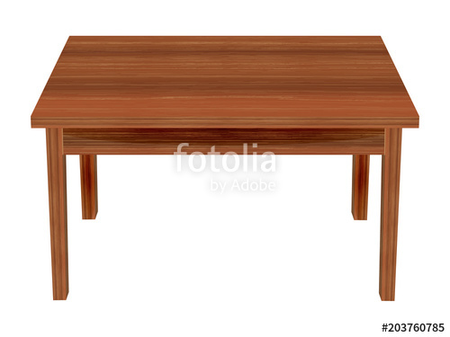 500x375 Wooden Table Vector Stock Image And Royalty