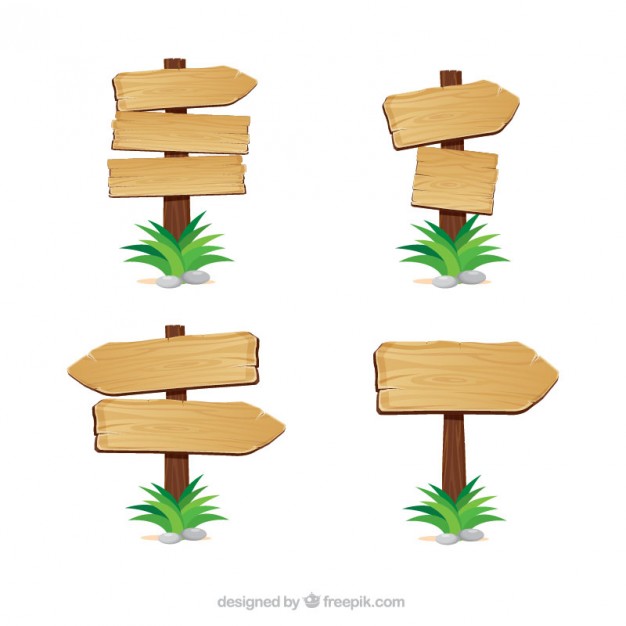 626x626 Wooden Arrows Indications Vector Free Download