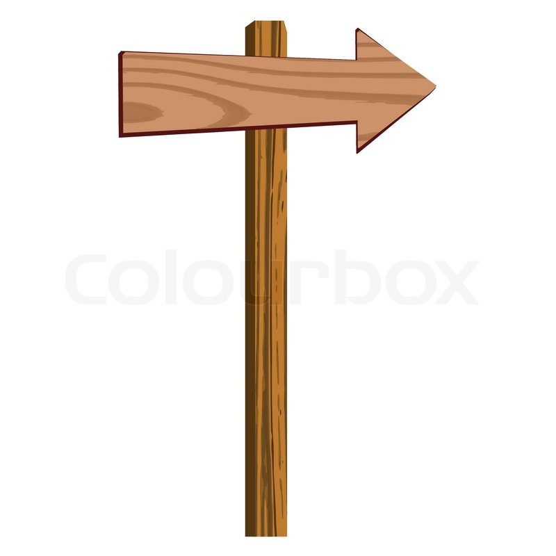800x800 Blank Wooden Arrow Sign