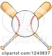 Clipart Of Crossed Wooden Baseball Bats And A Ball Royalty Free 175x190 Clipart Of Crossed Wooden Baseball Bats And A Ball Royalty Free