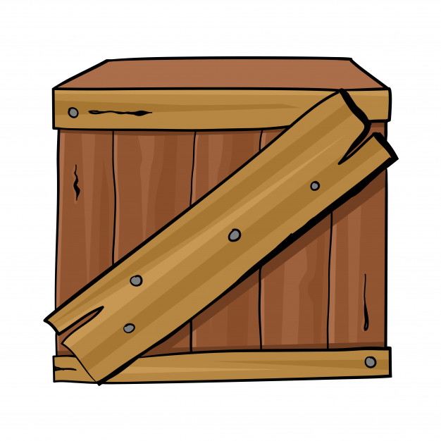 626x626 Wooden Box Vector Premium Download