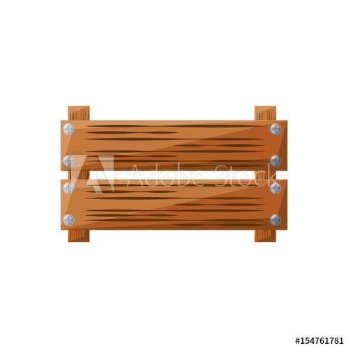 500x500 Empty Wooden Box Vector Icon Illustration Graphic Design