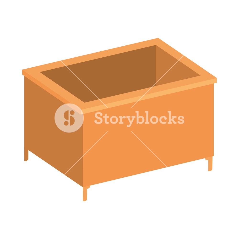 1000x1000 Wooden Box Isolated Icon Vector Illustration Design Royalty Free