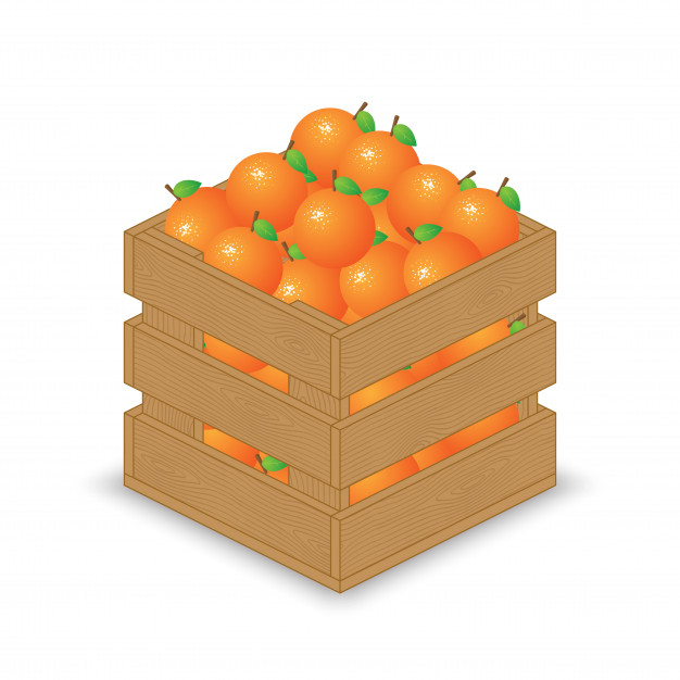 Oranges In Wooden Crate Vector Premium Download 626x626 Oranges In Wooden Crate Vector Premium Download