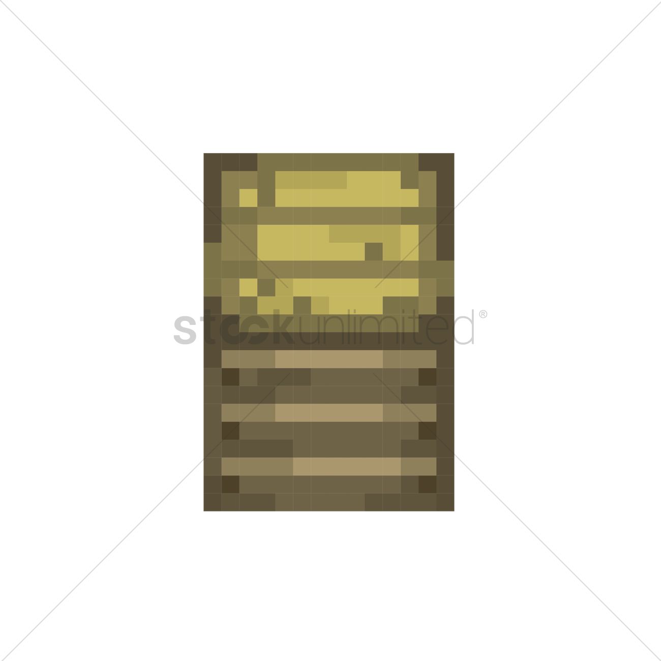 Wooden Crate Vector Image 1300x1300 Wooden Crate Vector Image