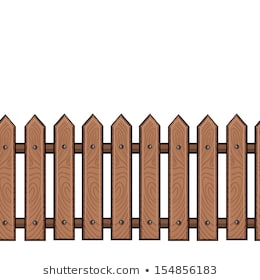 Wooden Fence Vector at Vectorified.com | Collection of Wooden Fence ...