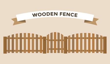 Wooden Fence Isolated On Background Garden Fences Vector 450x264 Wooden Fence Isolated On Background Garden Fences Vector