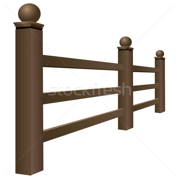 Wooden Fence Vector Illustration Constantine Pankin 600x600 Wooden Fence Vector Illustration Constantine Pankin