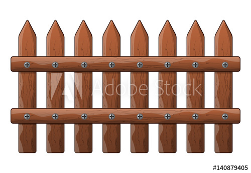 Wooden Fence Vector Symbol Icon Design 500x346 Wooden Fence Vector Symbol Icon Design