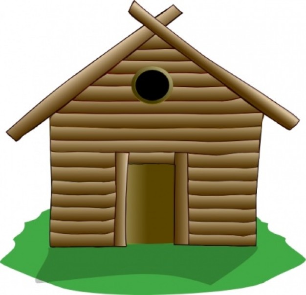626x603 Wooden House Clipart Vector