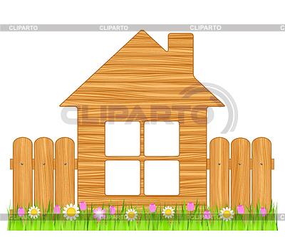 400x333 Wooden House Stock Vector Graphics Cliparto