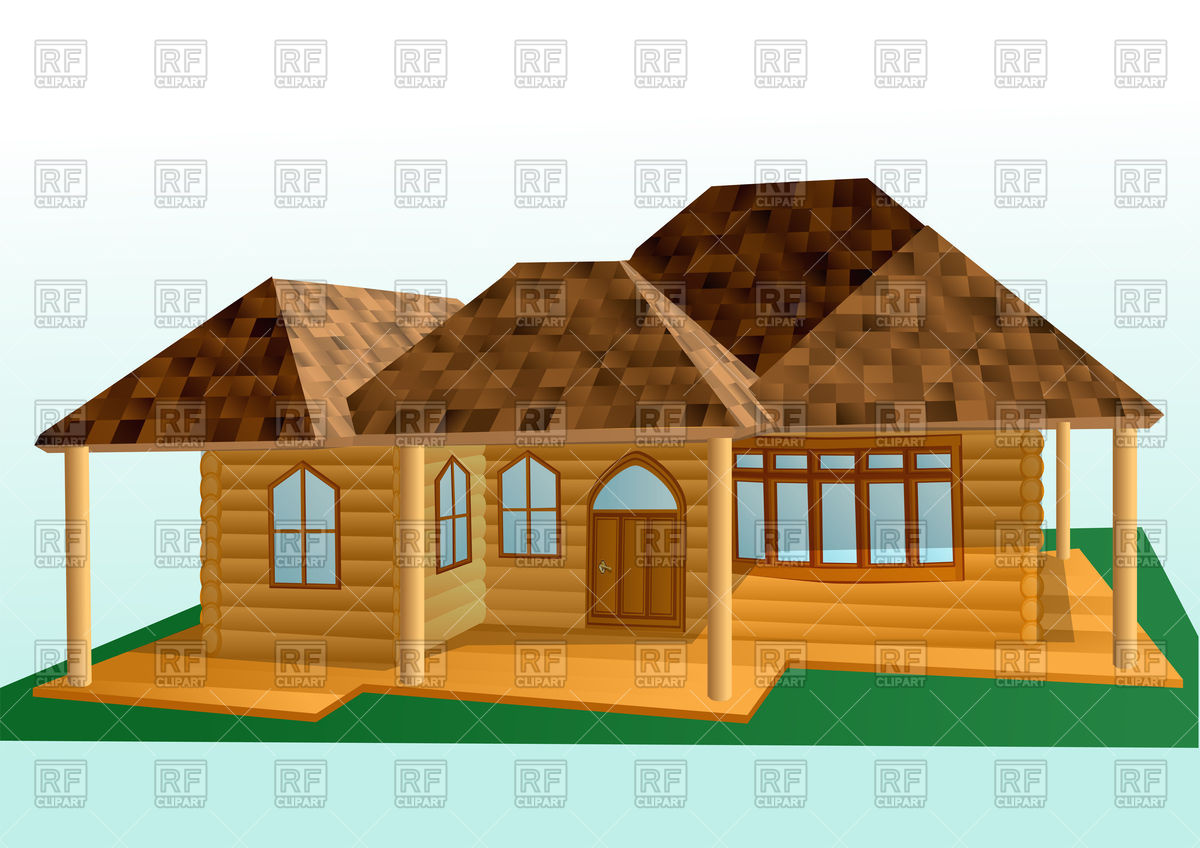 1200x848 Wooden House Vector Image Of Architecture, Buildings Arkela