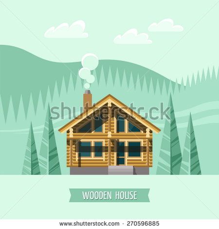 450x470 Chalet, Wooden House, Eco House, House On The Nature