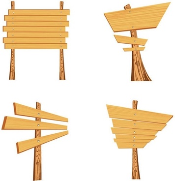 356x368 Vector White Wood Sign Free Vector Download