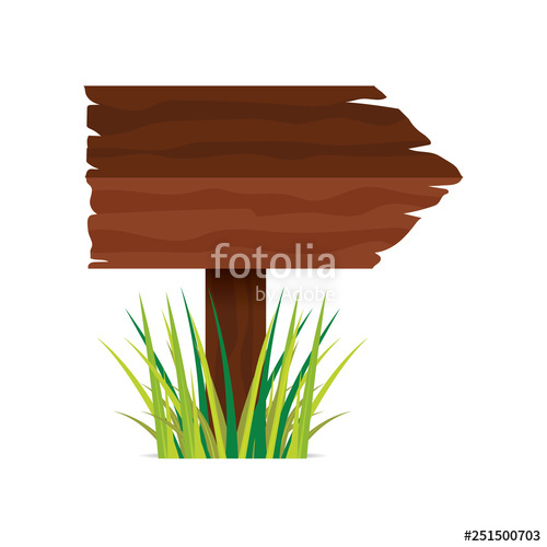 500x500 Wooden Sign Boards With Grass Stock Image And Royalty Free Vector