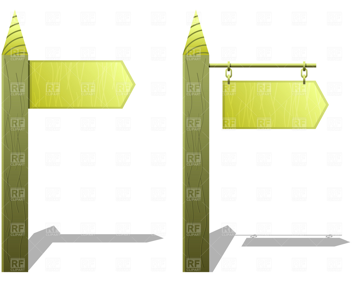 1200x960 Wooden Sign Post Vector Image Of Signs, Symbols, Maps Good