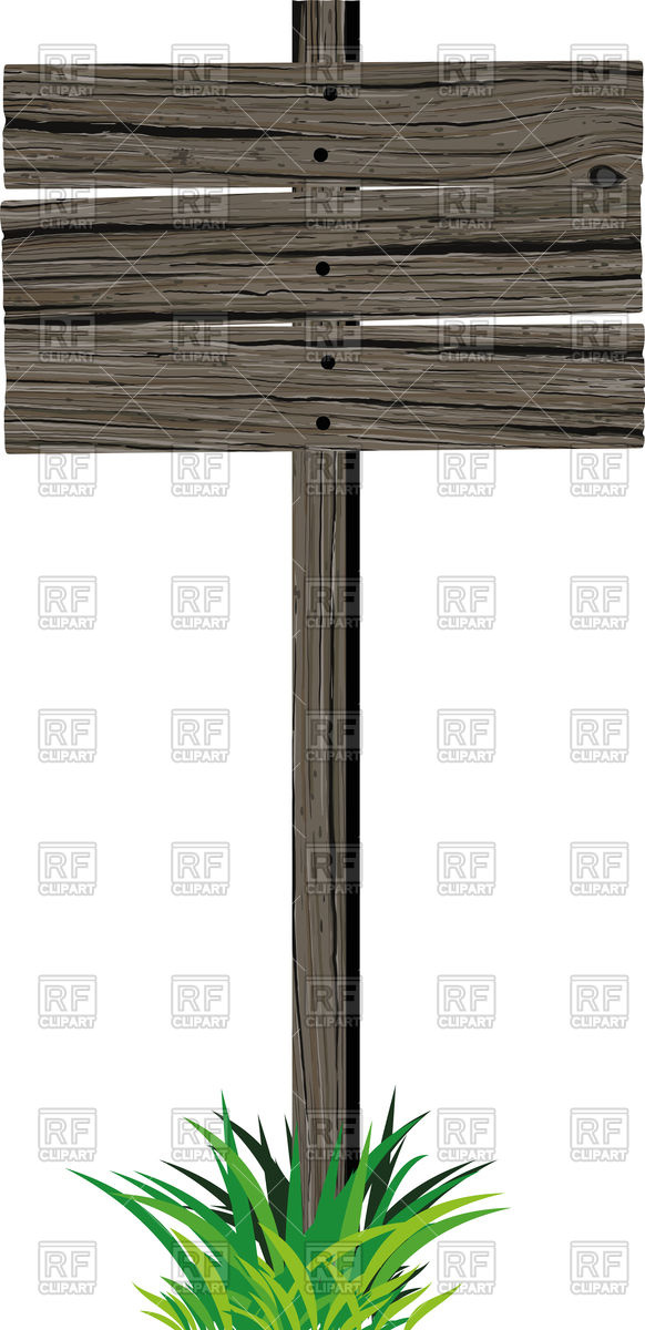 582x1200 Old Blank Horizontal Empty Wooden Sign Vector Image Of Objects