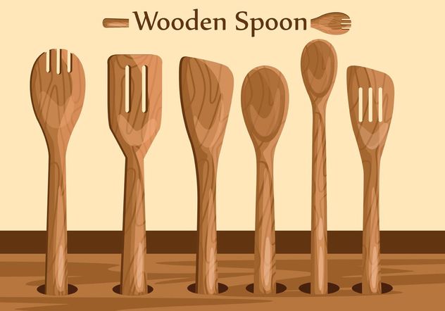 632x442 Wooden Spoon Vectors Free Vector Download Cannypic