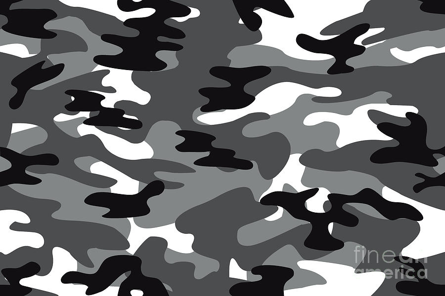 Seamless Vector Background Of Gray Woodland Camouflage 900x600 Seamless Vector Background Of Gray Woodland Camouflage