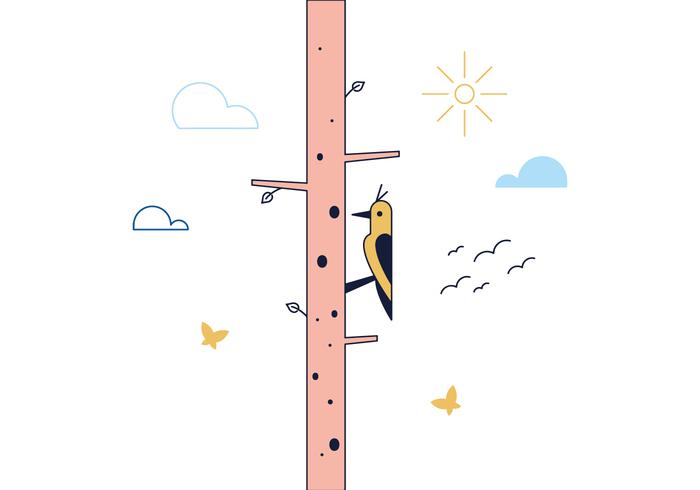 700x490 Woodpecker Free Vector Art