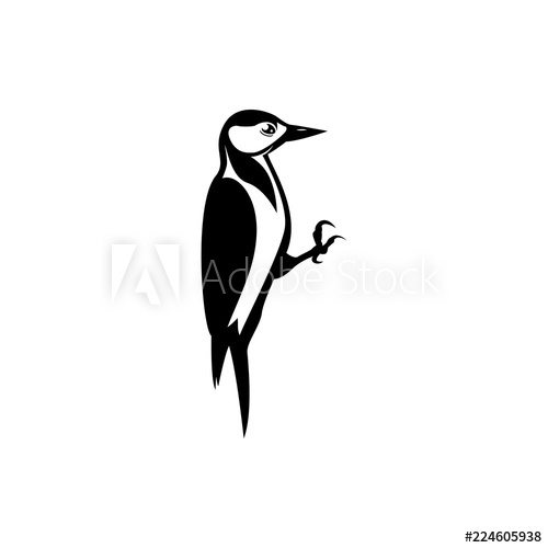 500x500 Woodpecker Vector Silhouette