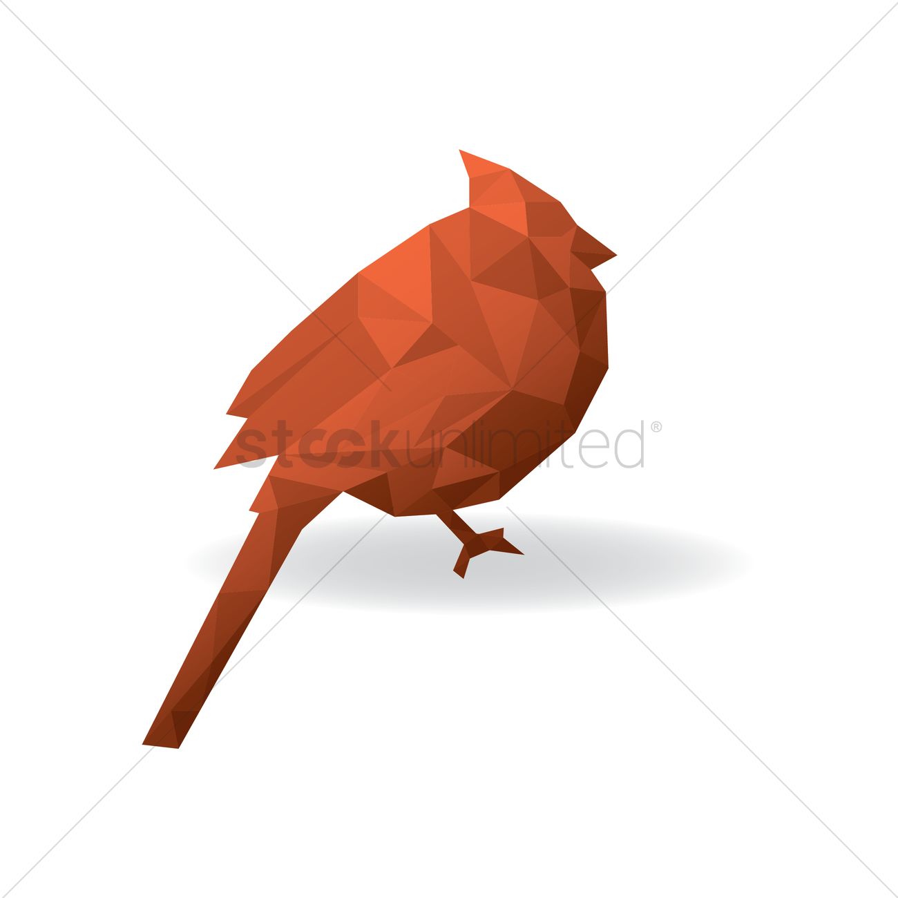 1300x1300 Free Faceted Woodpecker Vector Image