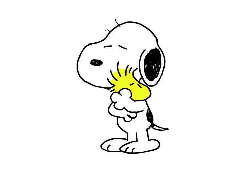 800x566 Snoopy And Woodstock Free Vector