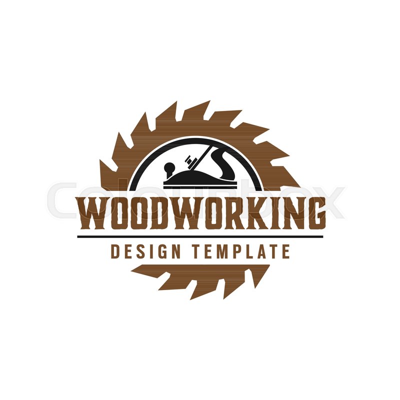 800x800 Woodworking Gear Logo Design Template Stock Vector Colourbox