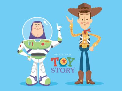 400x300 Woody And Buzz Awesome Vector Graphics Disney Movie Posters