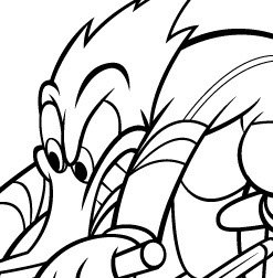 247x252 Illustration Cartoons And Character Design Angry Woody Woodpecker