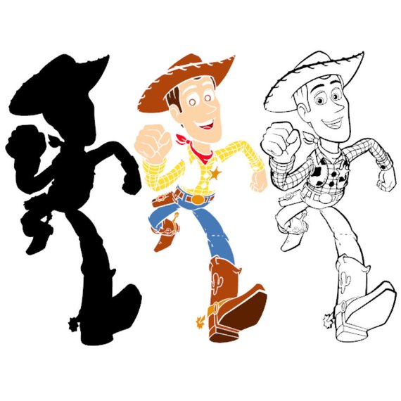 570x570 Sheriff Woody The Toy Story Layered Silhouette Cricut Disney