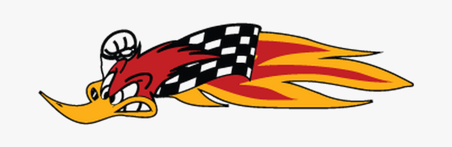 920x301 Woody Woodpecker Racing Vector, Cliparts Cartoons