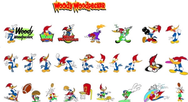 600x326 Woody Woodpecker Cartoon Clip Art Free Vector In Adobe Illustrator