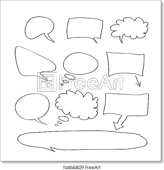 561x581 Free Art Print Of Word Bubble Vector